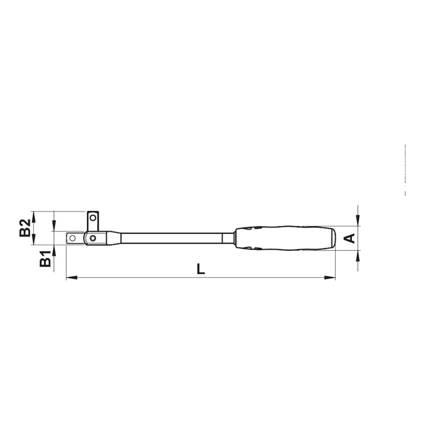 Wurth Breaker Bar 1/2In Drive 365Mm Joint Socket Wrench Chrome Plated 180 Rotating Head Other Wrenches & Spanners