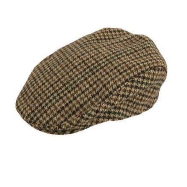 Dents Abraham Moon Tweed Flat Cap Wool Ivy Hat Driving Cabbie Quilted 1 3038 Brown Large Hats