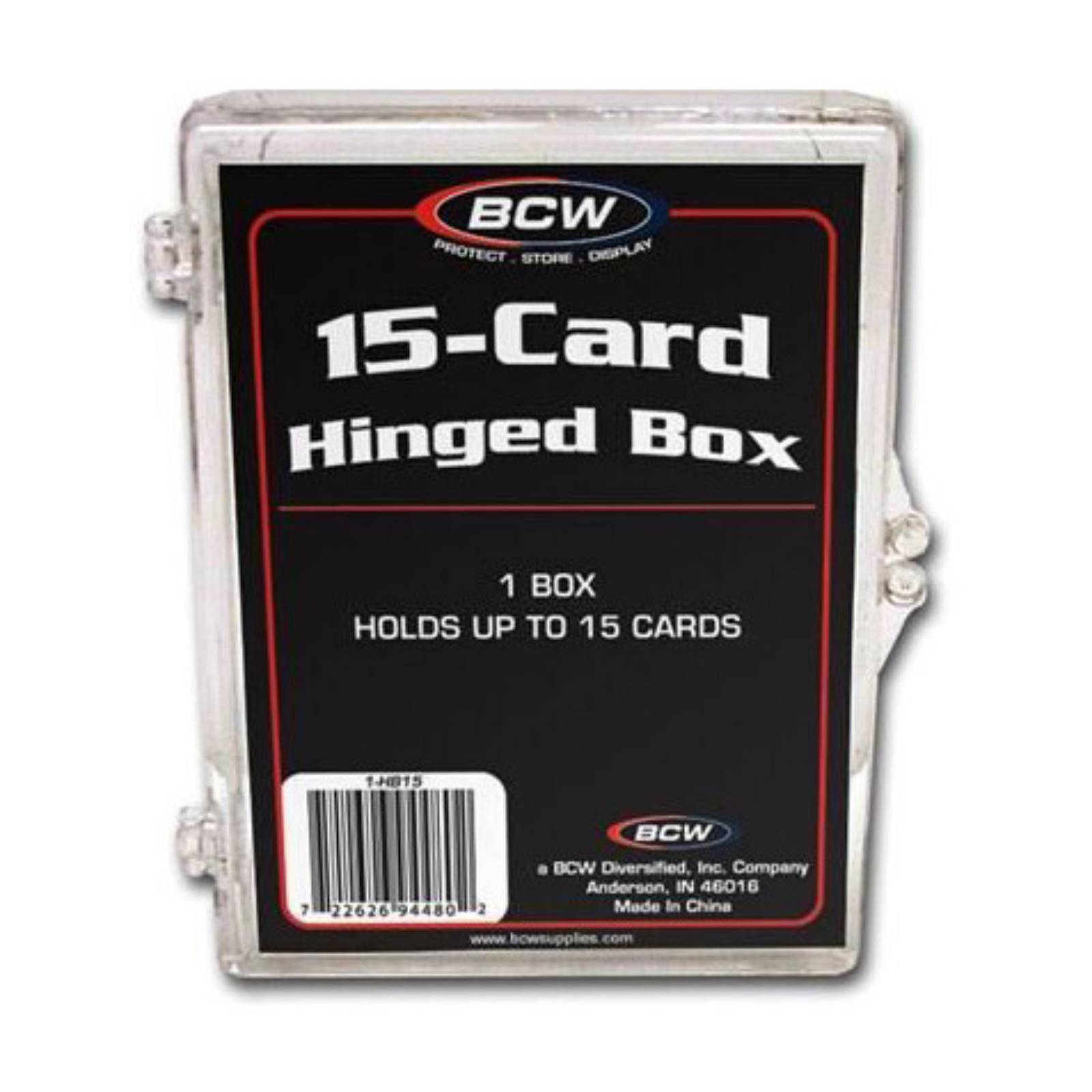 Bcw 15 Card Hinged Playing Box Collect Storage Collector Holder Coin Holders