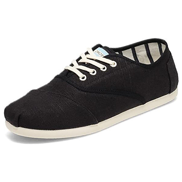 Toms Heritage Mens Canvas Casual Shoes Sneakers Lace Up Low Cut Black Us 9 Athletic Shoes