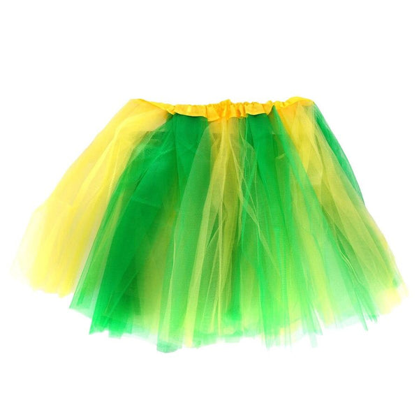Br Costumes Green And Gold Yellow Adult Tutu Cheer Australia Day Medium Size 40Cm Length Adjustable Skirts