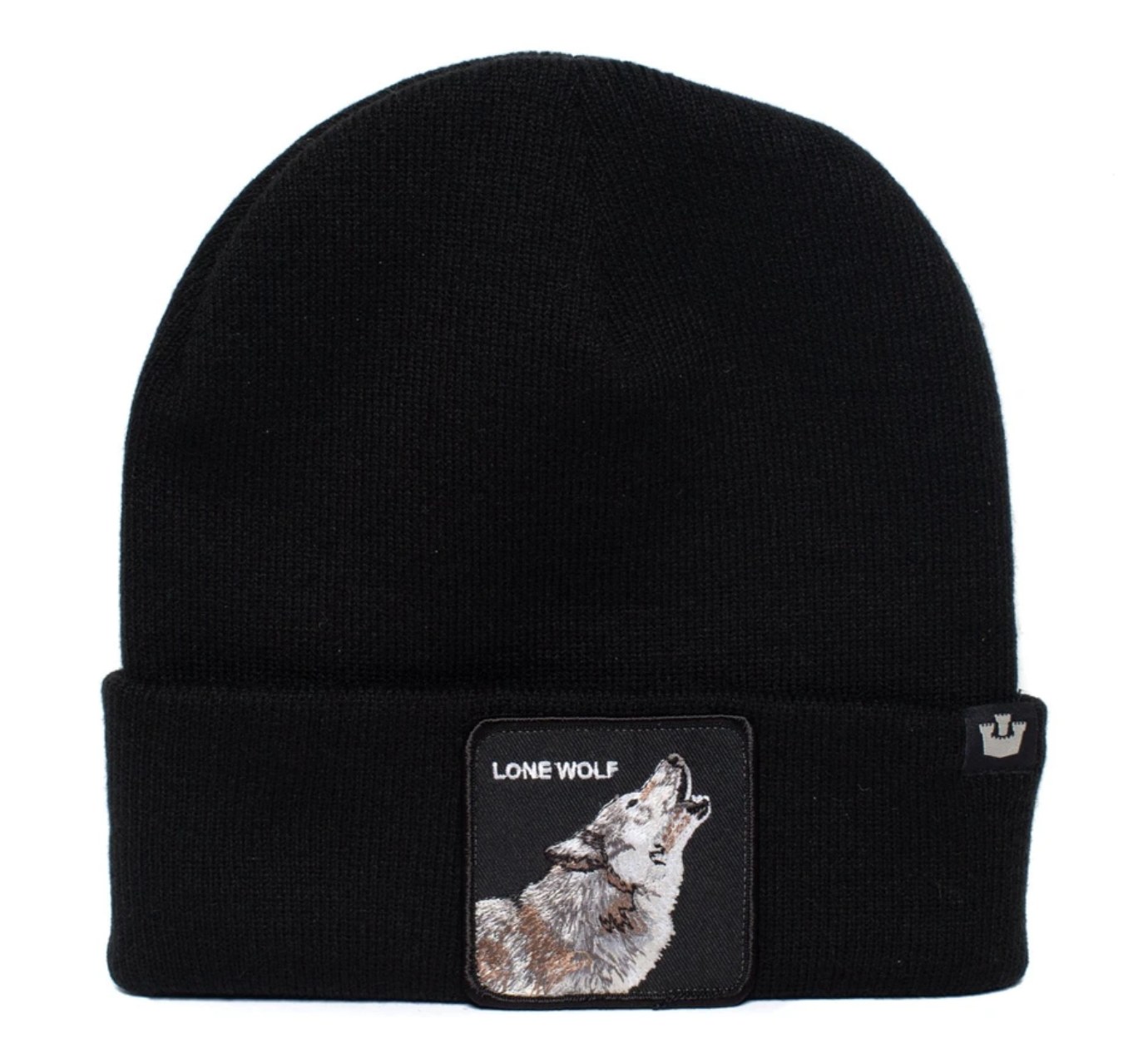Goorin Lone Wolf Man Beanie Hat Warm Winter Ski Animal Series Black Beanies