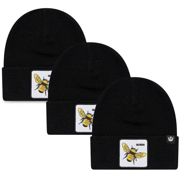 Goorin Brothers 3X Buzzed Beanie Hat Warm Winter Ski Animal Series Black Beanies