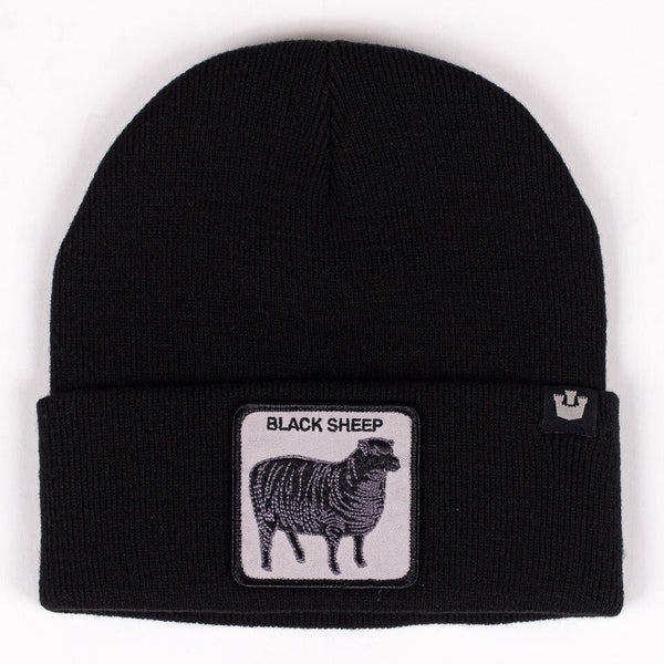 Goorin Sheep For Brains Beanie Hat Warm Winter Ski Animal Series Black Beanies