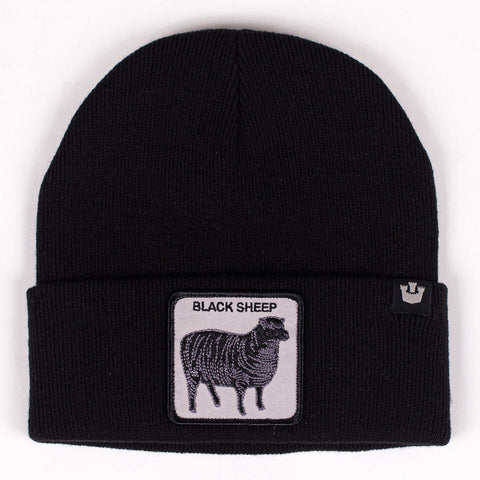 Goorin Sheep For Brains Beanie Hat Warm Winter Ski Animal Series Black Beanies