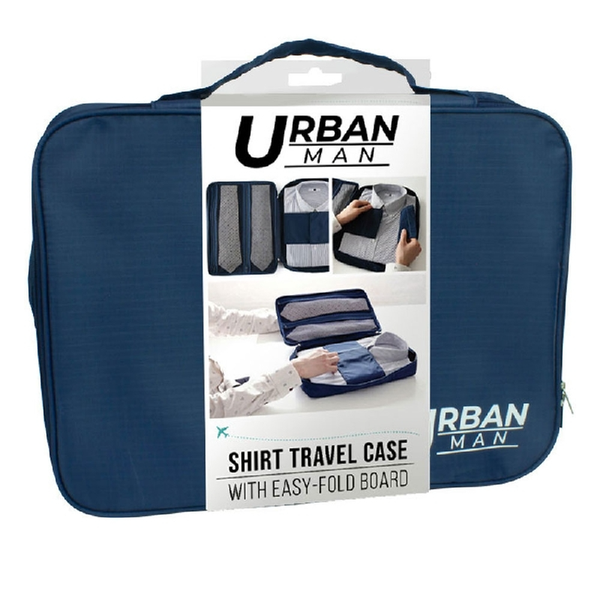 Urban Travel Shirt Organiser Bag Case Pouch W/ Fold Board 36Cm X 26Cm 5Cm In Blue Other Travel Accessories