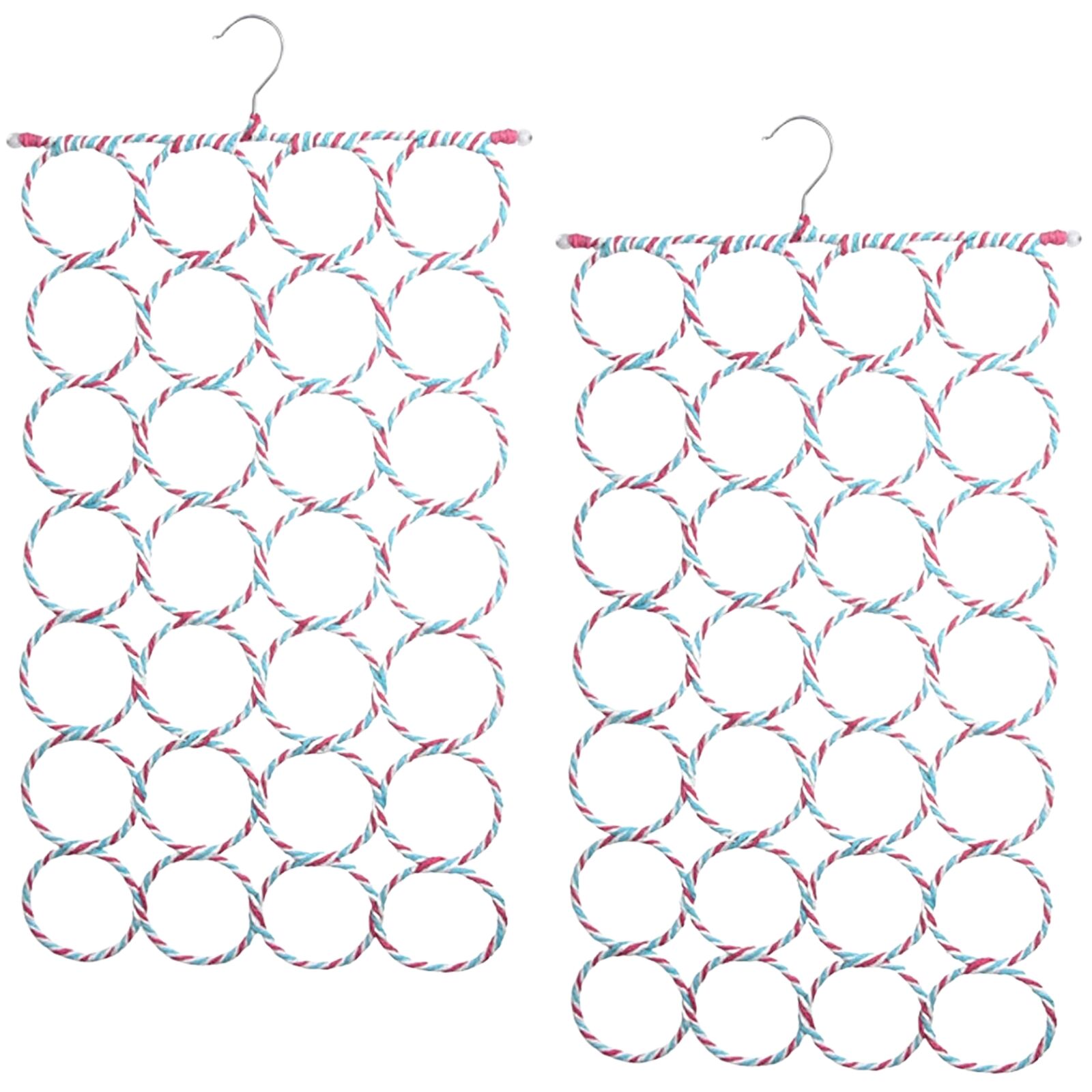 Br Apparel 2X 24 Hole Scarf Hanger Holder Storage Tie Belt Organiser Space Saver Hooks & Hangers