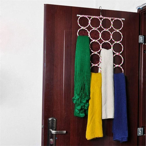 Br Apparel 2X 24 Hole Scarf Hanger Holder Storage Tie Belt Organiser Space Saver Hooks & Hangers