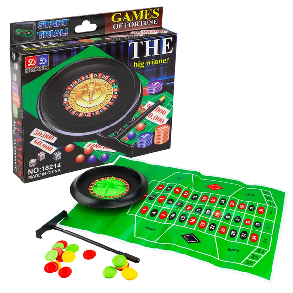 Games Of Fortune The Big Winner Wheel & Ball Casino Spinner Party Roulette Other Games