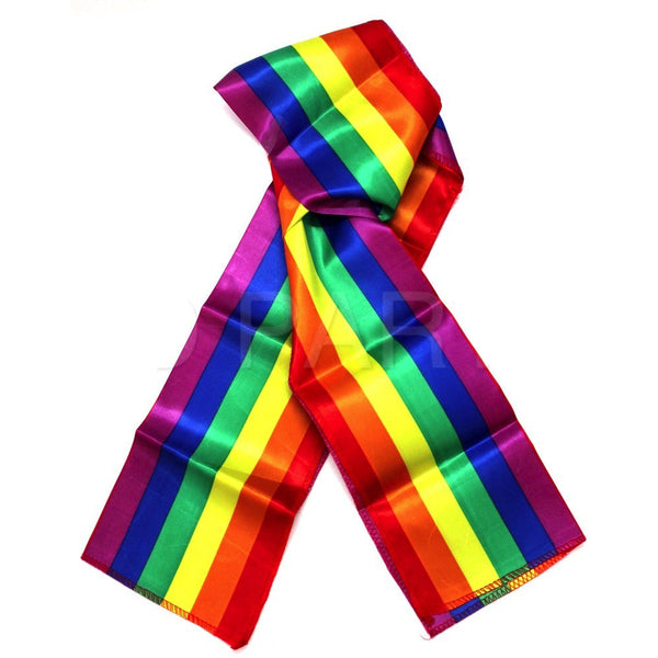 Br Costumes Gay Pride Rainbow Scarf Wrap Holiday Parade Gift Lesbian Lgbt Scarves & Wraps