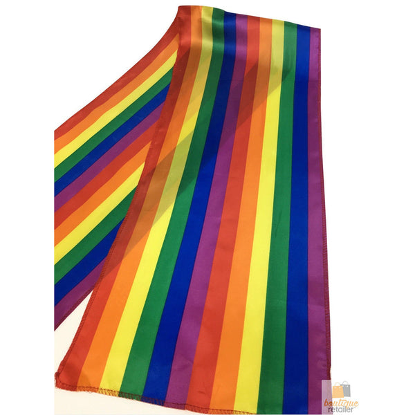 Br Costumes Gay Pride Rainbow Scarf Wrap Holiday Parade Gift Lesbian Lgbt Scarves & Wraps