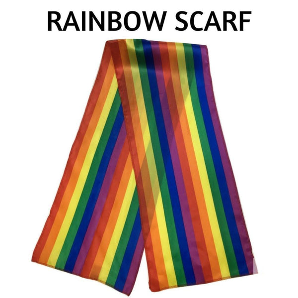 Br Costumes Gay Pride Rainbow Scarf Wrap Holiday Parade Gift Lesbian Lgbt Scarves & Wraps