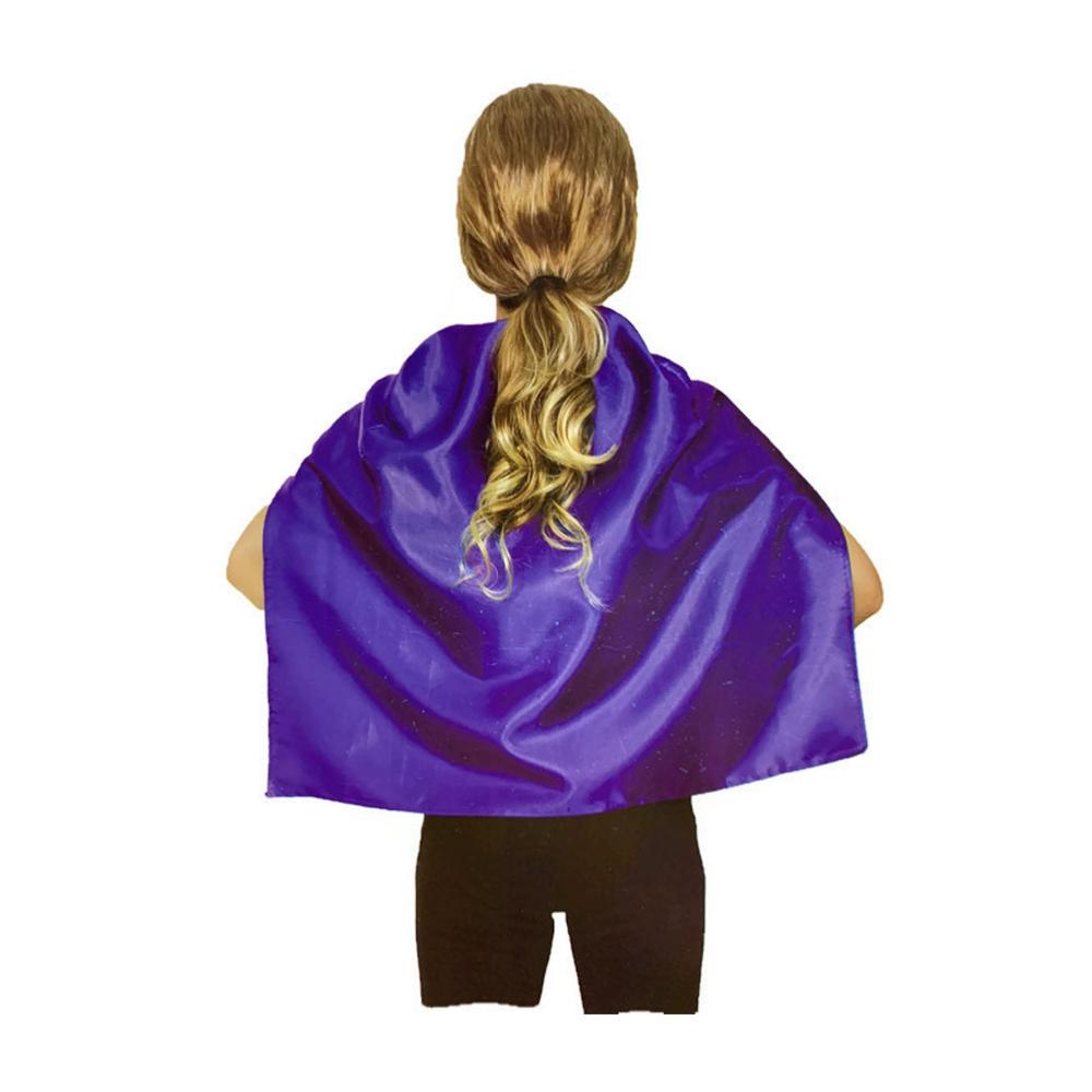 Br Costumes Short Cape Kids Childrens Party Vampire Coat School Team Colours Purple Wings