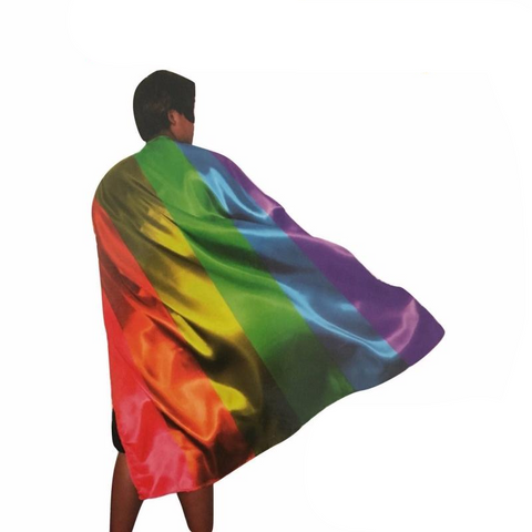 Br Costumes 140Cm Deluxe Rainbow Cape Party Fancy Dress Adult Size Unisex Costumes