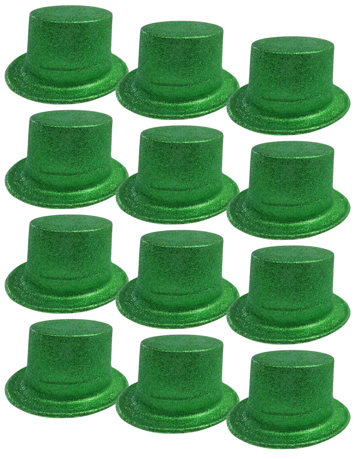 Br Costumes 12X Green Glitter Top Bulk Party Accessories Hats