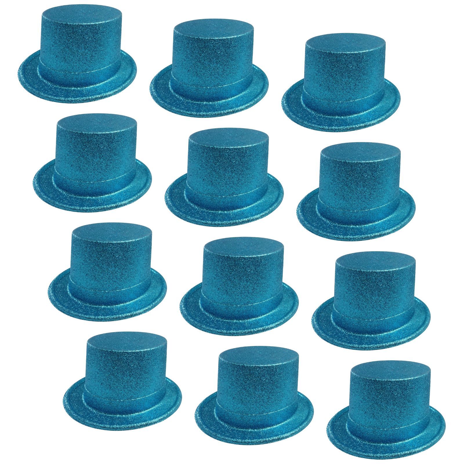 Br Costumes 12X Sky Blue Colour Glitter Top | Bulk Party Accessories Hats