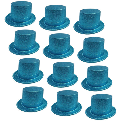 Br Costumes 12X Sky Blue Colour Glitter Top | Bulk Party Accessories Hats