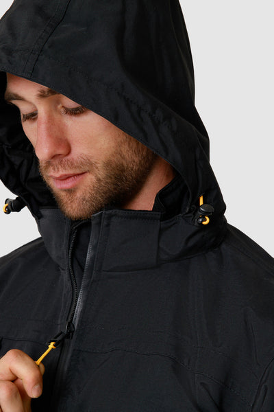 Mens Waterproof Zip Jacket Hood Chinook Cat Winter Ski In Black 3Xl Other Snow Sports Accessories