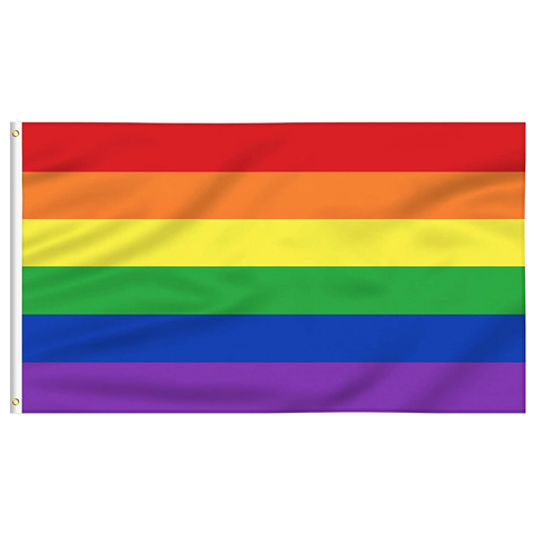 Br Costumes Deluxe Rainbow Gay Pride Flag Outdoor Banner 150X90cm 3X5ft With Metal Eyelets Flags