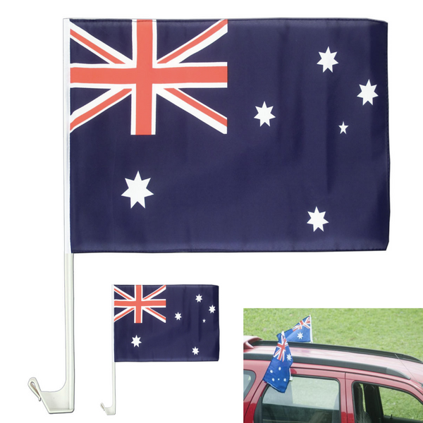 Br Costumes 2X Australia Car Flag With Window Clip Day 30Cm 45Cm Flags