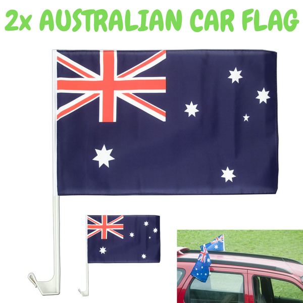 Br Costumes 2X Australia Car Flag With Window Clip Day 30Cm 45Cm Flags