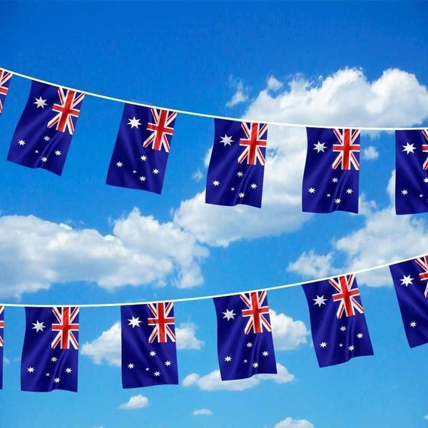 Br Costumes 3.6M Australia Bunting Flag Australian Day Colours Party Banner Flags Decor Banners Bunting & Garlands