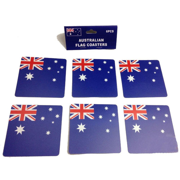 Br Costumes 6Pcs Australia Flag Placemat Table Drinks Wine Beer Holder Souvenir Coasters