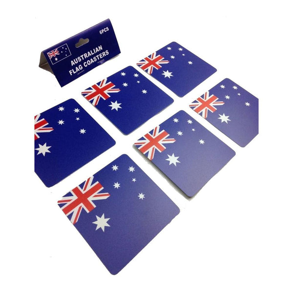 Br Costumes 6Pcs Australia Flag Placemat Table Drinks Wine Beer Holder Souvenir Coasters