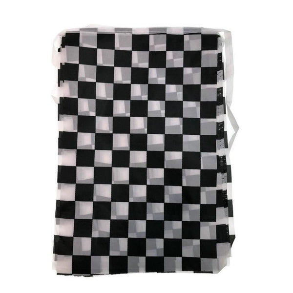 Br Costumes Checkered Bunting Flag Race Car Chequered Banner Hanging Decoration Rectangular 10.8 Metres Banners Bunting & Garlands