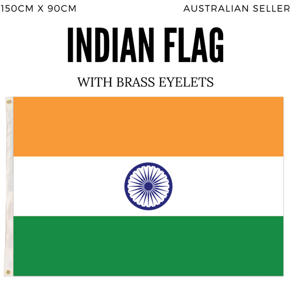 Br Costumes India Country Flag Indian Heavy Duty Cricket Diwali Divali 150Cm X 90Cm Flags