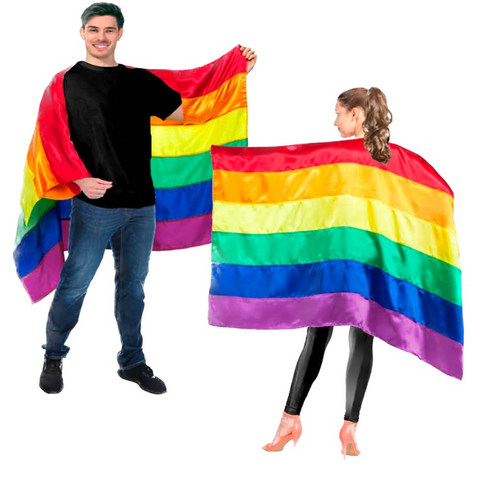 Br Costumes Rainbow Flag Cape Banner Decor Pride Mardi Gras 150Cm X 90Cm Flags