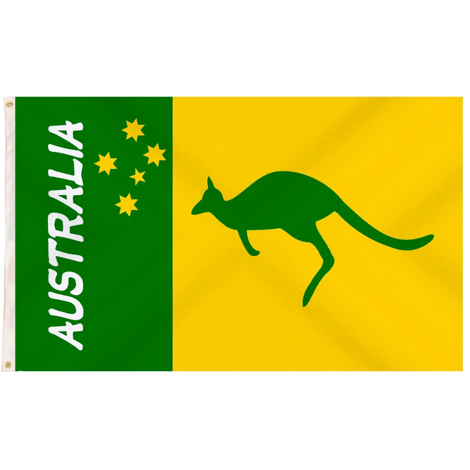 Br Costumes Australian Green And Yellow Flag 90X150cm Day Flags