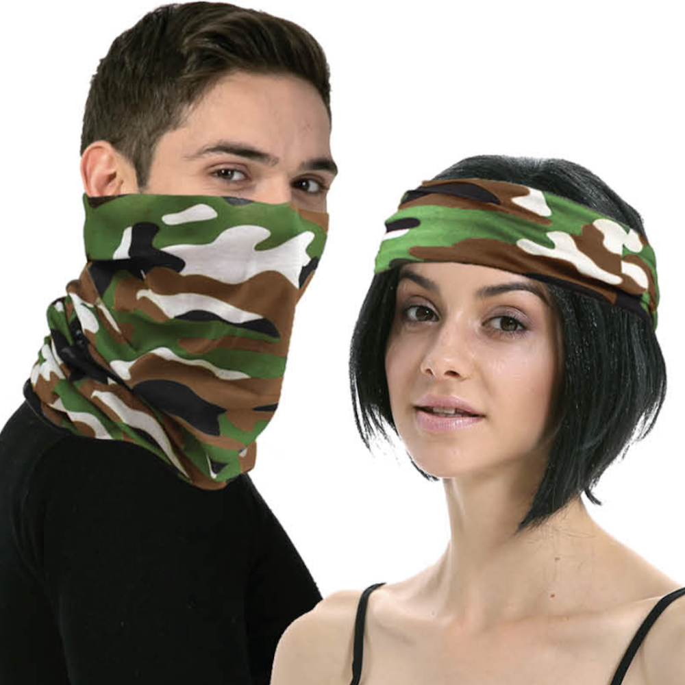 Br Costumes Multi Functional Tube Bandana Head Scarf Face Cover Mask Camo Army Camouflage Scarves