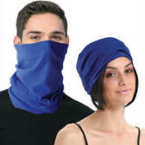 Br Costumes Seamless Tube Bandana Head Scarf Face Cover Mask Gaiter Ski Snow Plain Colours Royal Blue Scarves & Wraps