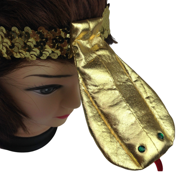 Br Costumes Sequin Egyptian Headband Flapper Headpiece W Snake Fancy Dress Cleopatra Hats