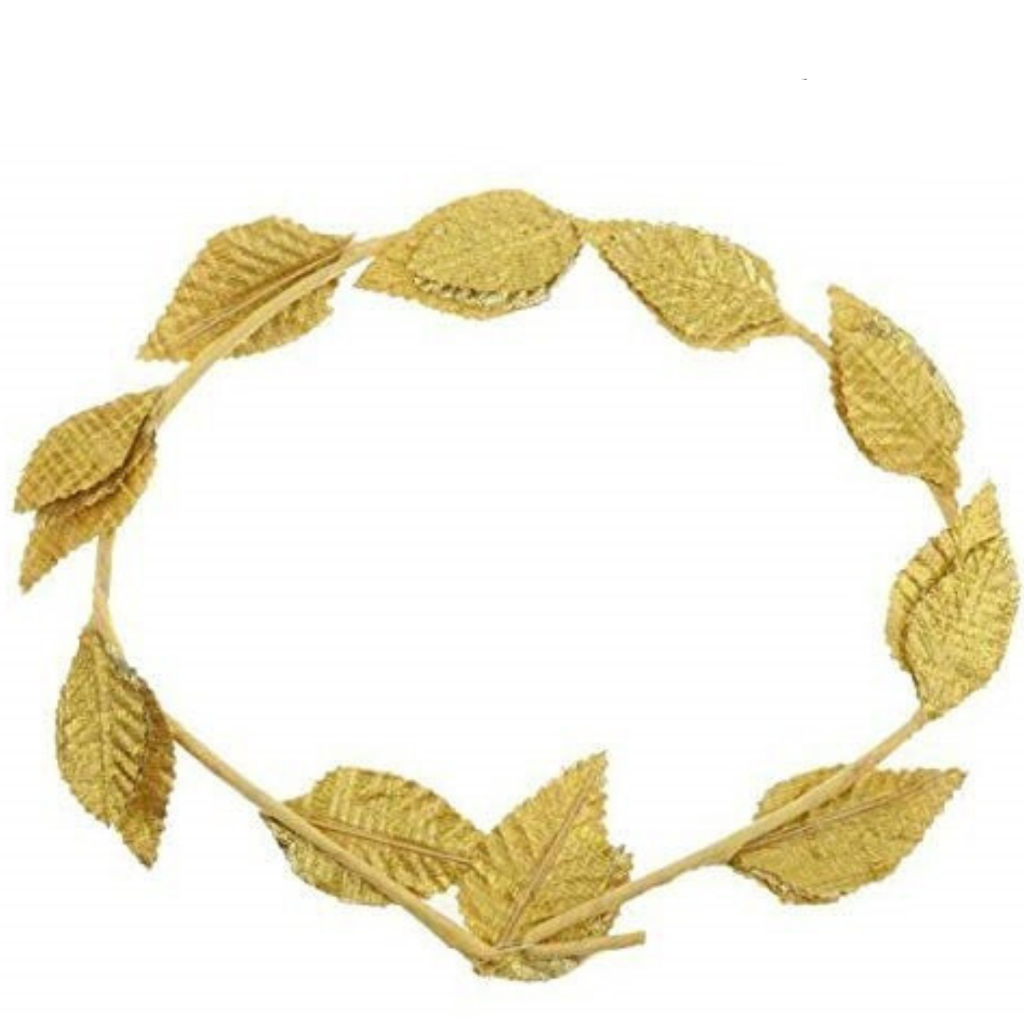 Br Costumes Gold Leaf Wreath Greek Headband Crown Leaves Band Roman Dress Party Hats