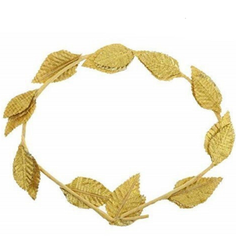 Br Costumes Gold Leaf Wreath Greek Headband Crown Leaves Band Roman Dress Party Hats