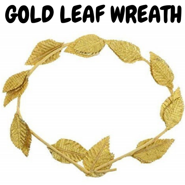 Br Costumes Gold Leaf Wreath Greek Headband Crown Leaves Band Roman Dress Party Hats
