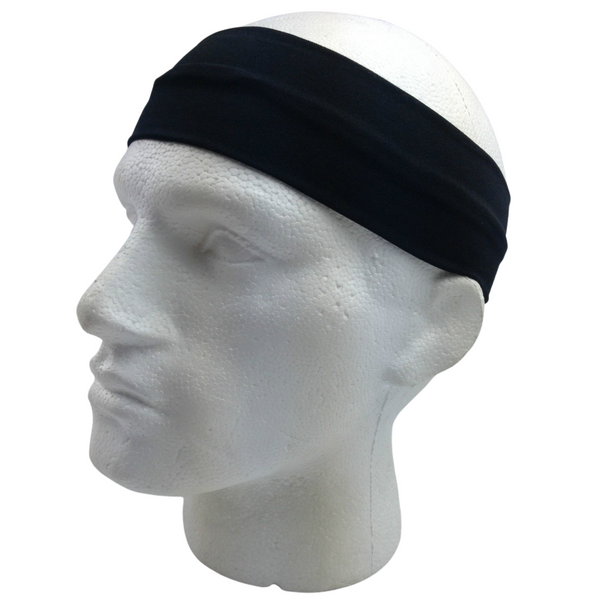 Br Costumes Plain Headband Elastic Stretch Sports Yoga Hair Band Unisex 8Cm Wide Wrap Wristbands & Headbands