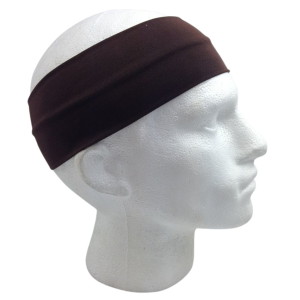 Br Costumes Plain Headband Elastic Stretch Sports Yoga Hair Band Unisex 8Cm Wide Wrap Wristbands & Headbands