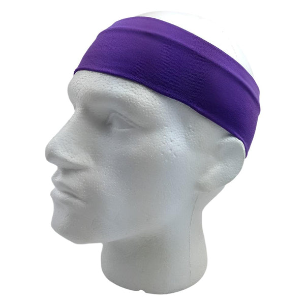 Br Costumes Plain Headband Elastic Stretch Sports Yoga Hair Band Unisex 8Cm Wide Wrap Purple Headbands