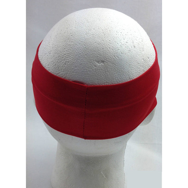 Br Costumes Plain Headband Elastic Stretch Sports Yoga Hair Band Unisex 8Cm Wide Wrap Red Headbands