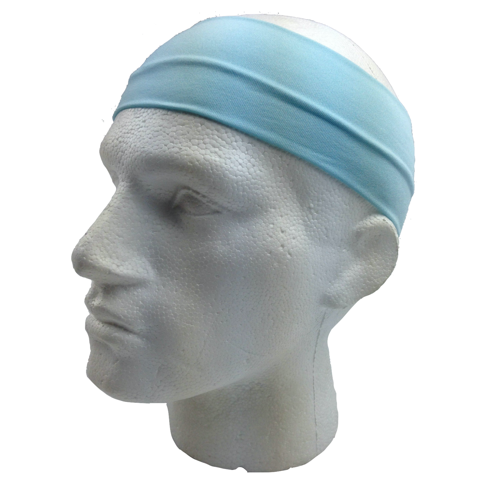 Br Costumes Plain Headband Elastic Stretch Sports Yoga Hair Band Unisex 8Cm Wide Wrap Sky Blue Headbands