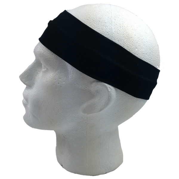 Br Costumes 2Pc Set Plain Headband Elastic Stretch Sports Yoga Hair Band Unisex Wide Wrap Wristbands & Headbands