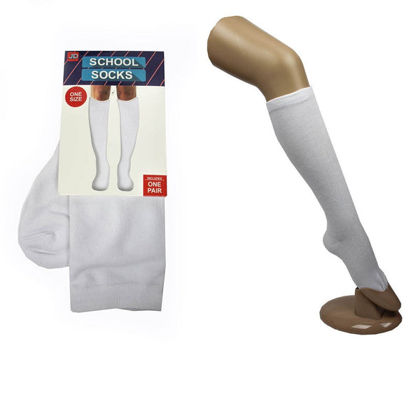 Br Apparel Knee High Cotton School Unisex Whitefits Most Socks