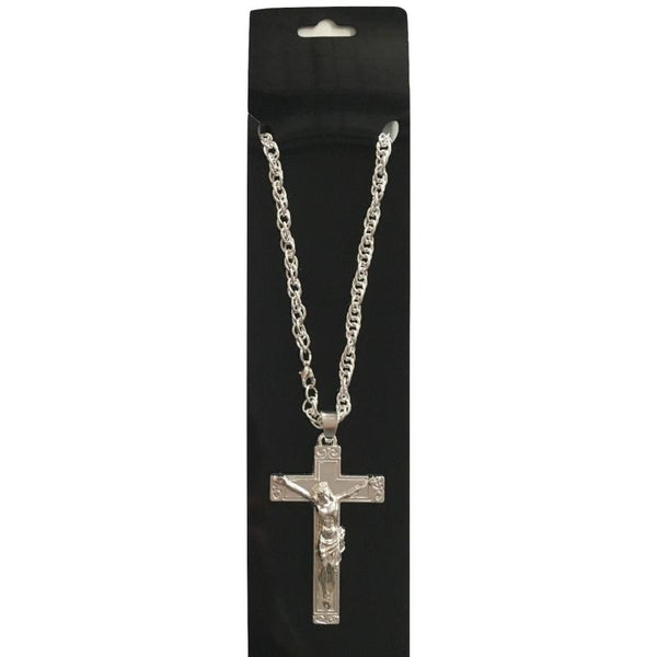 Veile Studios Br Costumes Jesus Christ Metal Necklace Chain Pendant Jewellery Crucifix Silver Chains Necklaces