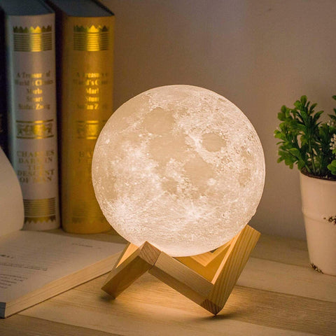 Br Home 3D Moon Lamp Night Light Moonlight Desk Table Smart Phone Montion Sensor Night Lights