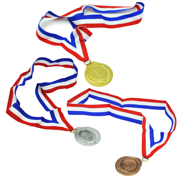 Br Costumes Set Of 3 Gold Silver Bronze Medals Sports Day Awards School Events Olympics Parties Other Party Supplies