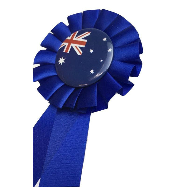 Br Costumes Australia Flag Clip On Ribbon Badge Award Blue Day Tennis Cricket Other Sports