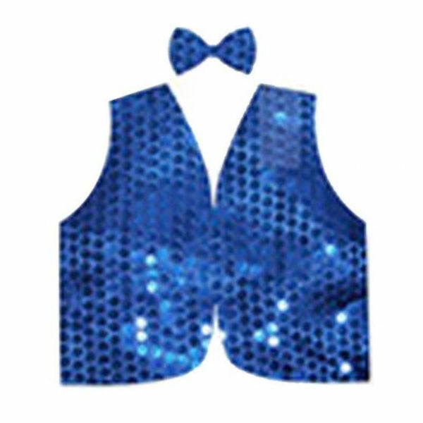 Br Costumes Kids Sequin Vest Bow Tie Set 80S Party Dress Up Waistcoat Unisex Costumes